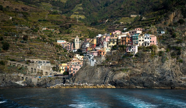 A colourful Cinque Terre village on the Ligurian coast