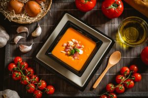 Cordovan salmorejo with egg and jamon