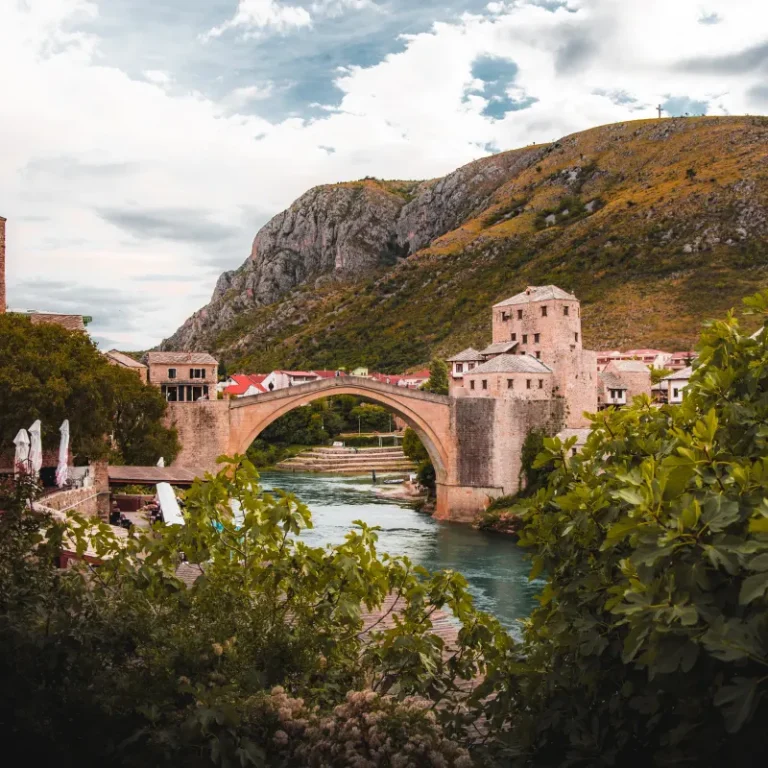 Stari Most old stone bridge in Mostar