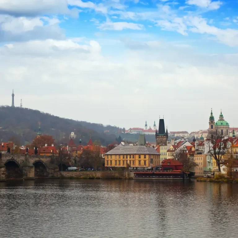 Charles Bridge and Prague's Lesser Town across the Vltava