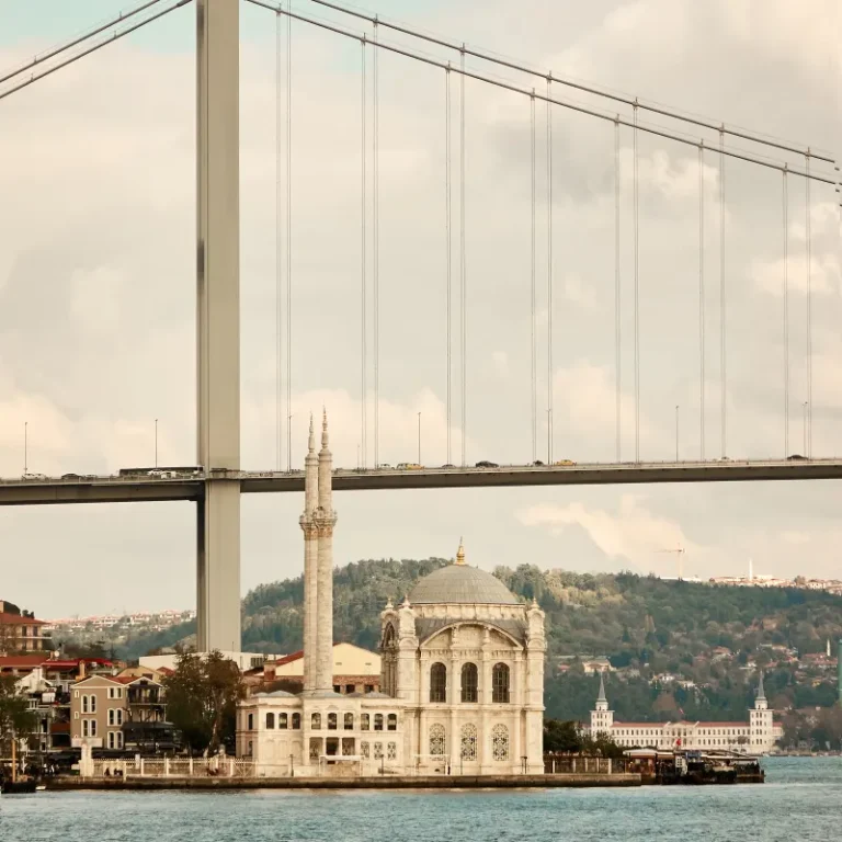 Ortaköy Mosque and Bosphorus Bridge in Istanbul