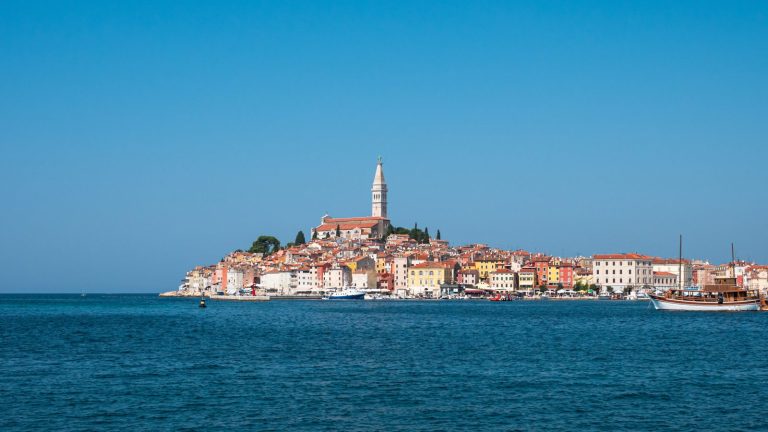 Rovinj old town on the Istrian coast
