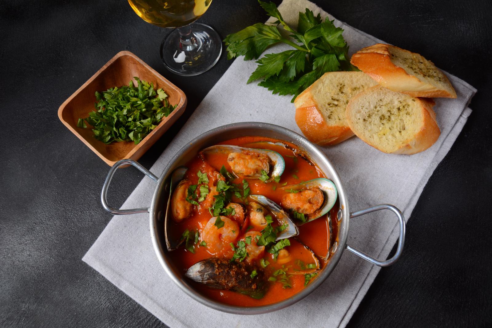 Bouillabaisse fish stew, Marseille