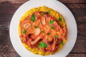 Ossobuco with saffron risotto alla milanese