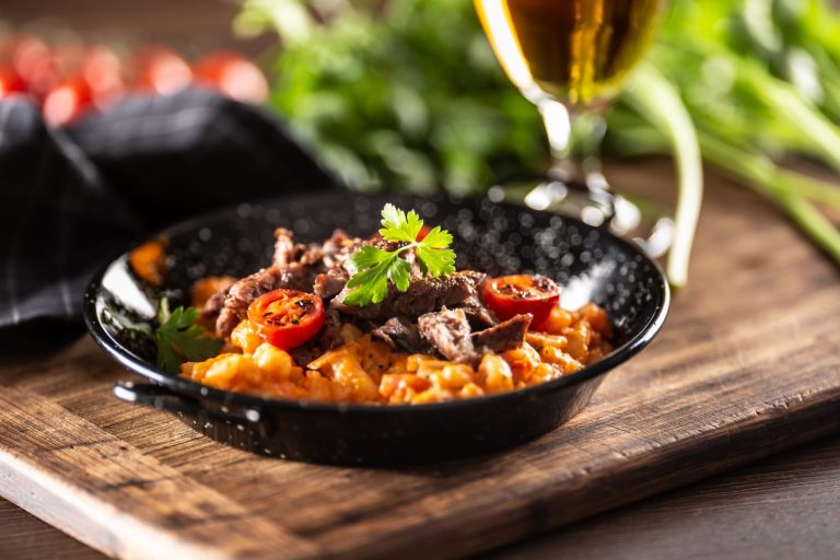 Braised beef with gnocchi, like Dalmatian pašticada