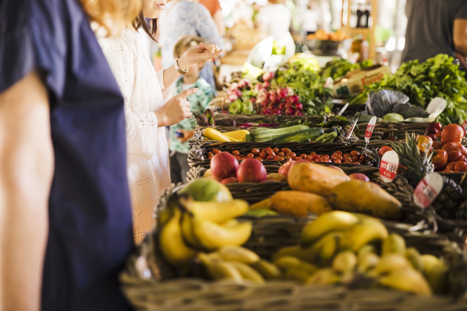 Fresh produce at a market stall, Ljubljana food guide