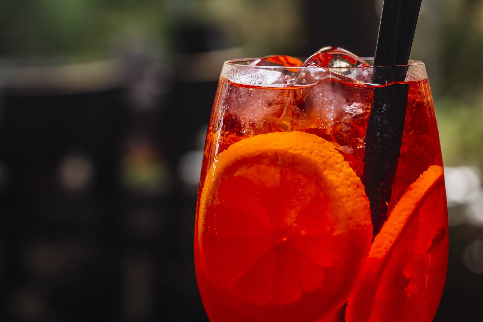 A spritz with orange for aperitivo