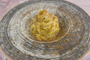 Fresh Piedmont egg pasta with shaved truffle